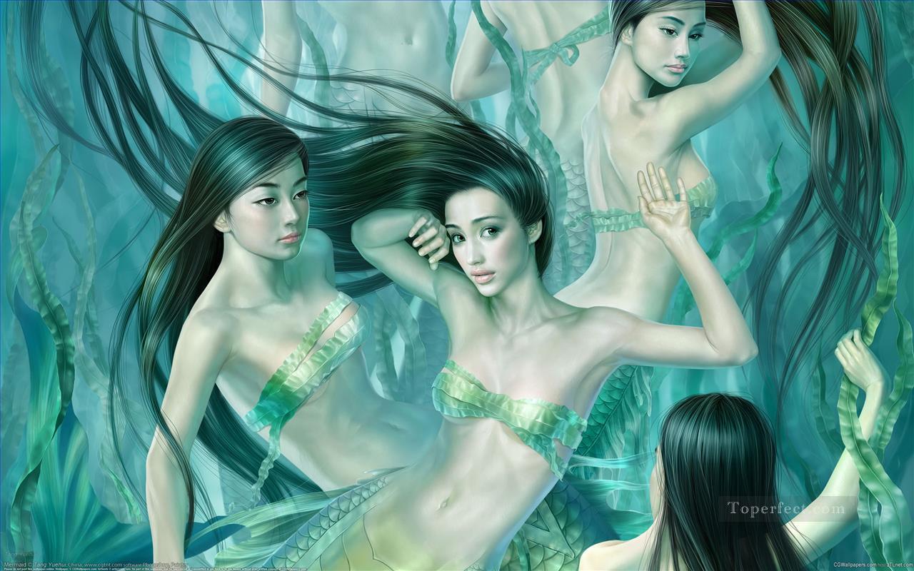 Yuehui Tang chino desnudo 1 Pintura al óleo